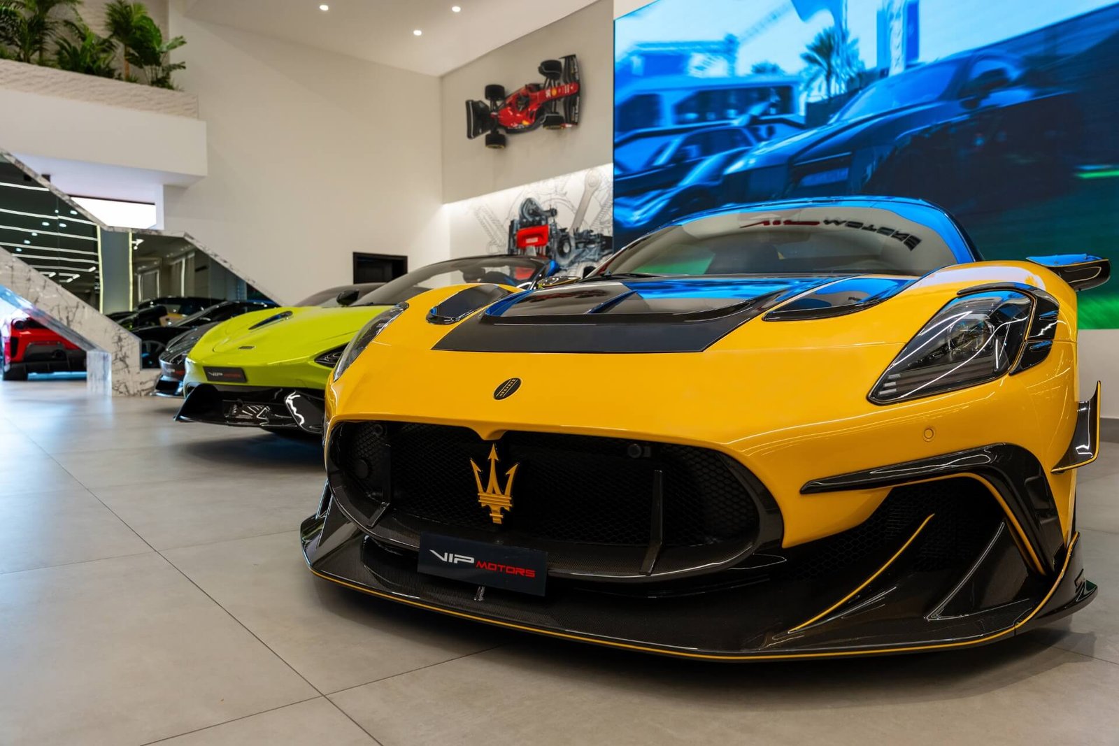 Custom tuned McLaren in VIP Motors showroom