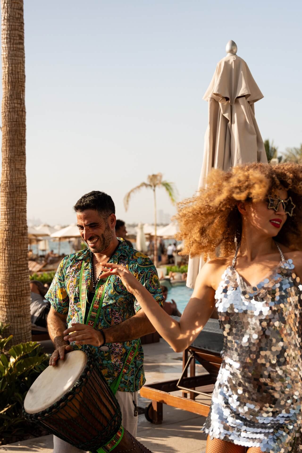 Dancers show at Azure Beach