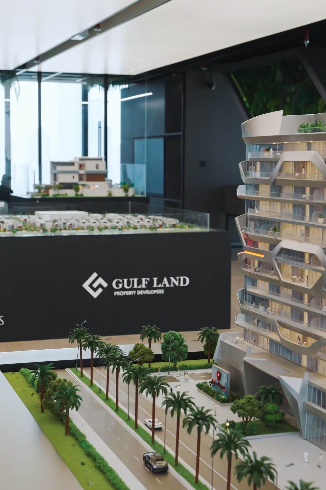 Mock-ups inside Gulf Land Properties showroom